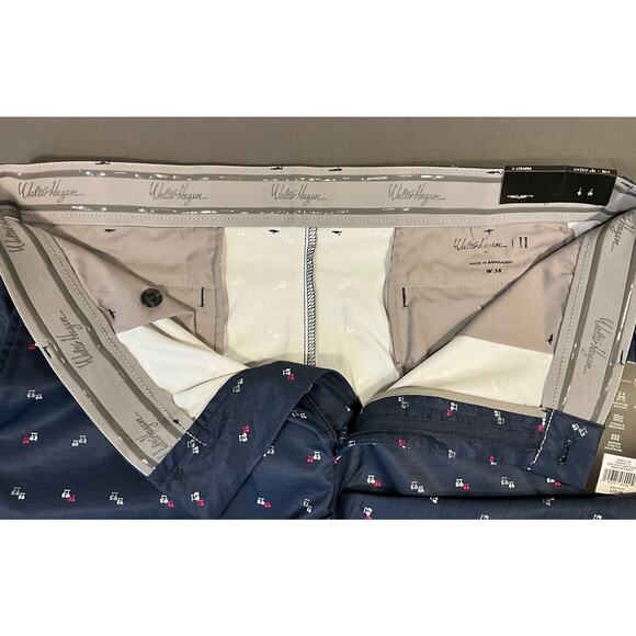 NWT Walter Hagen Perfect 11 Collection 38"W X 10" Inseam Mini Golf Cart Navy - Picture 3 of 10